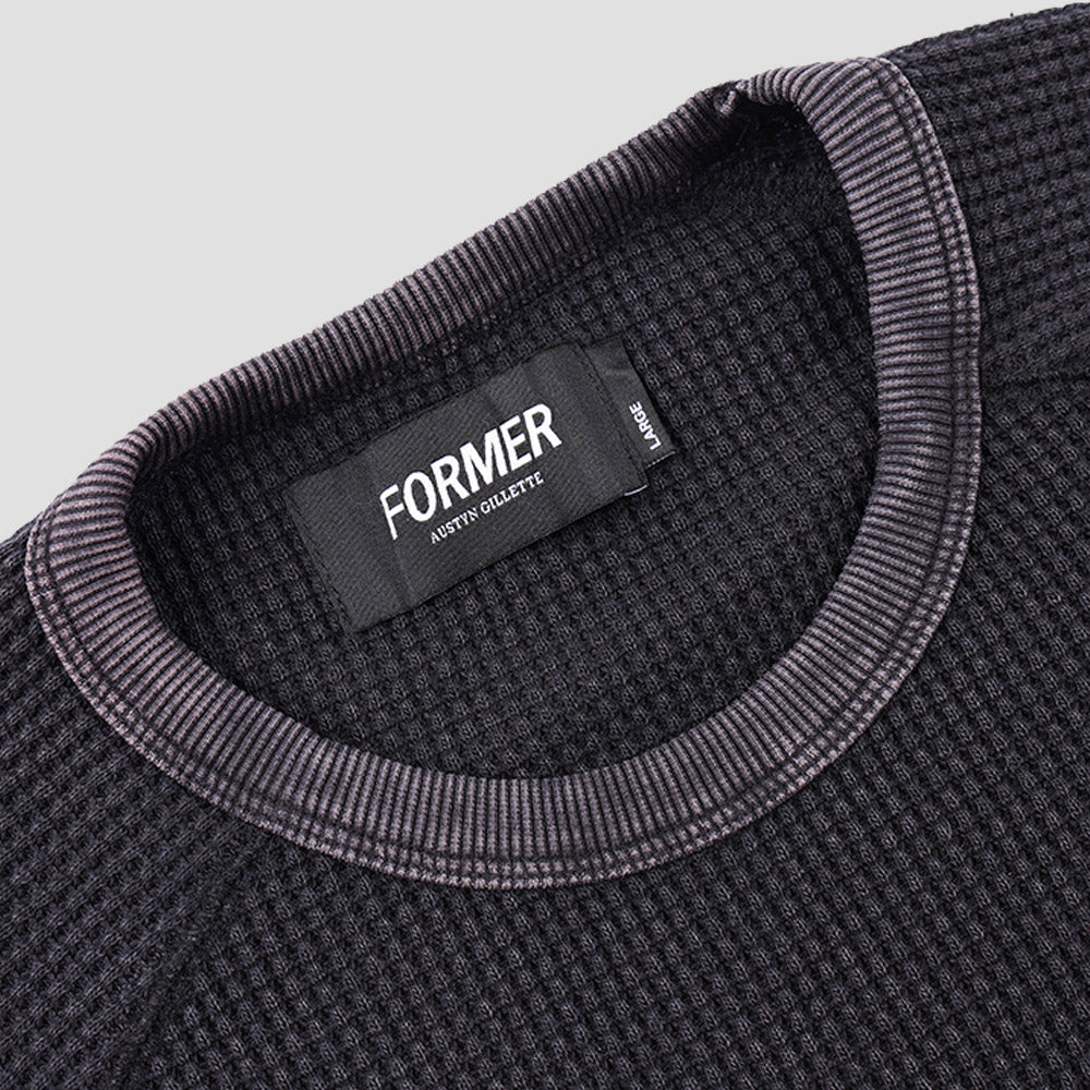 Former Ag Acid Longsleeve Waffle Acid Black
