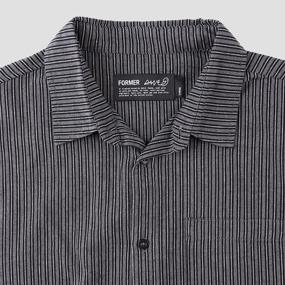 Former Reynolds Stripe Shirt Worn Black