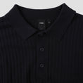 Load image into Gallery viewer, Former Franchise Longsleeve Knit Polo Black

