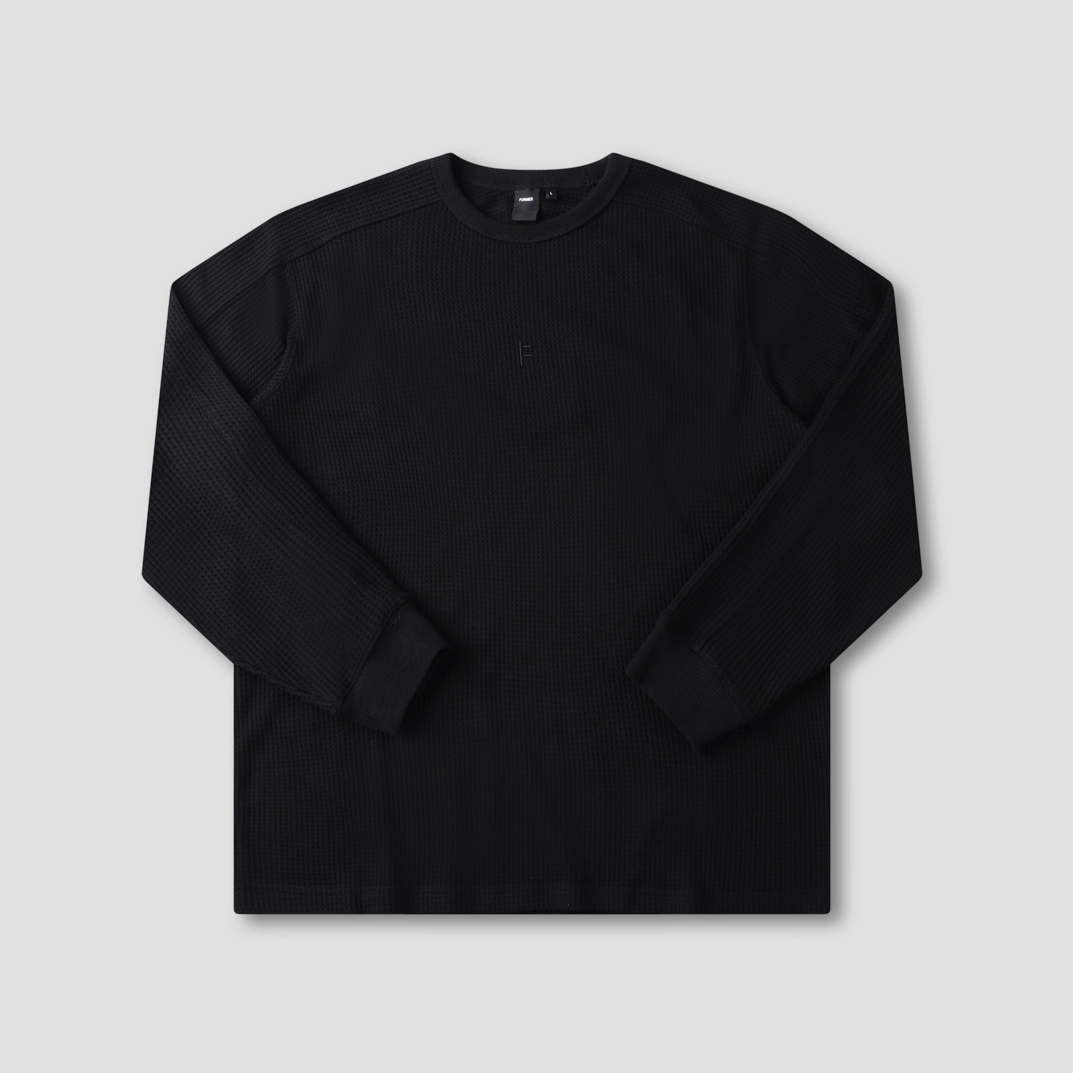 Former Franchise Waffle Longsleeve T-Shirt Black