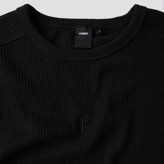 Former Franchise Waffle Longsleeve T-Shirt Black
