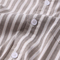 Load image into Gallery viewer, Former Reynolds Stripe Shortsleeve Shirt Choc
