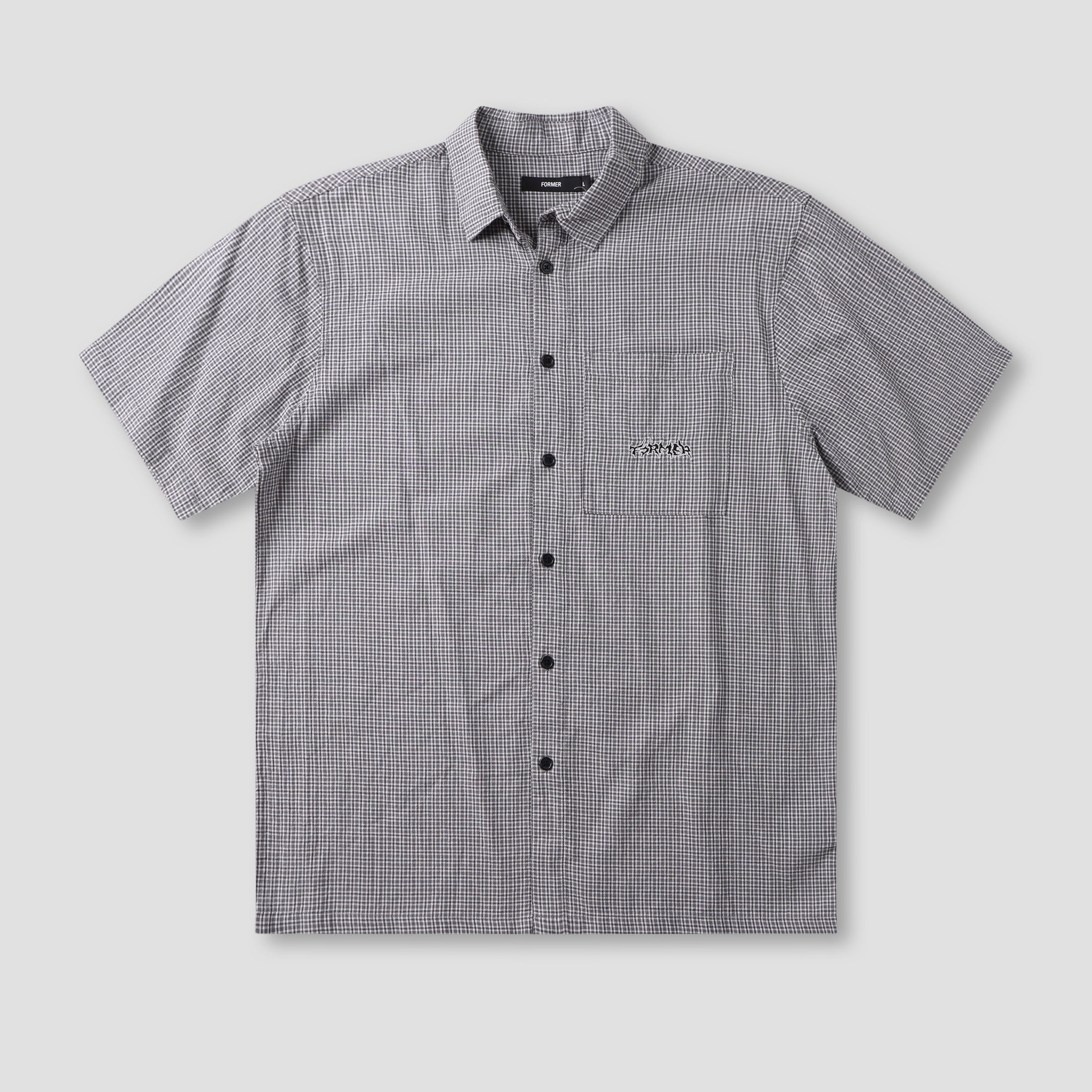 Former Vivian Check Shortsleeve Shirt Black