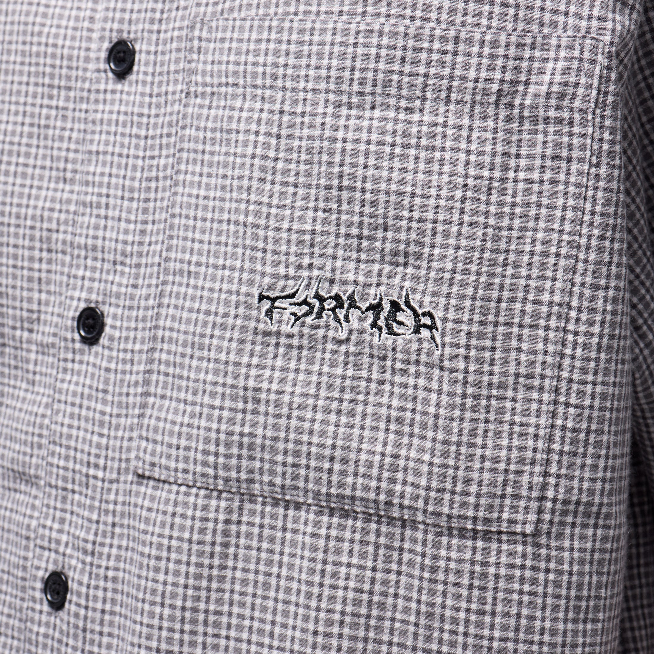 Former Vivian Check Shortsleeve Shirt Black