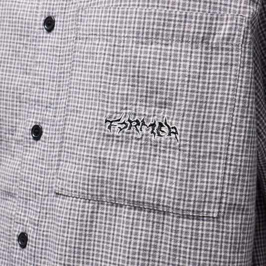 Former Vivian Check Shortsleeve Shirt Black