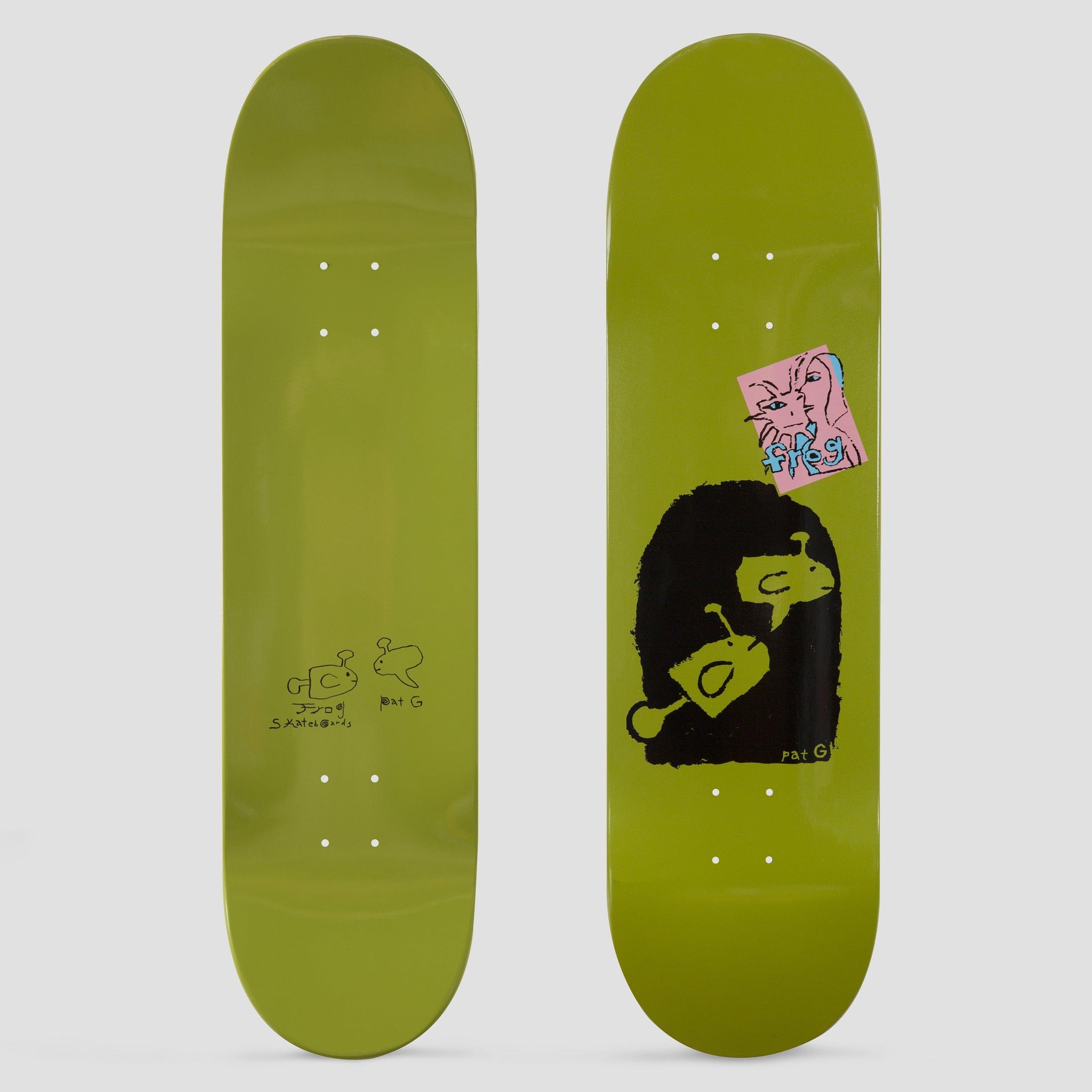 Frog 8.125 Pat G Lonesome Fishes Skateboard Deck