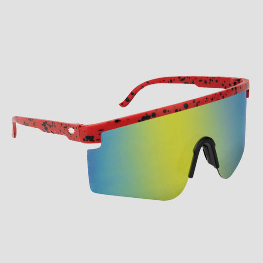 Glassy Sunhaters Mojave Sunglasses Red/Yellow Mirror