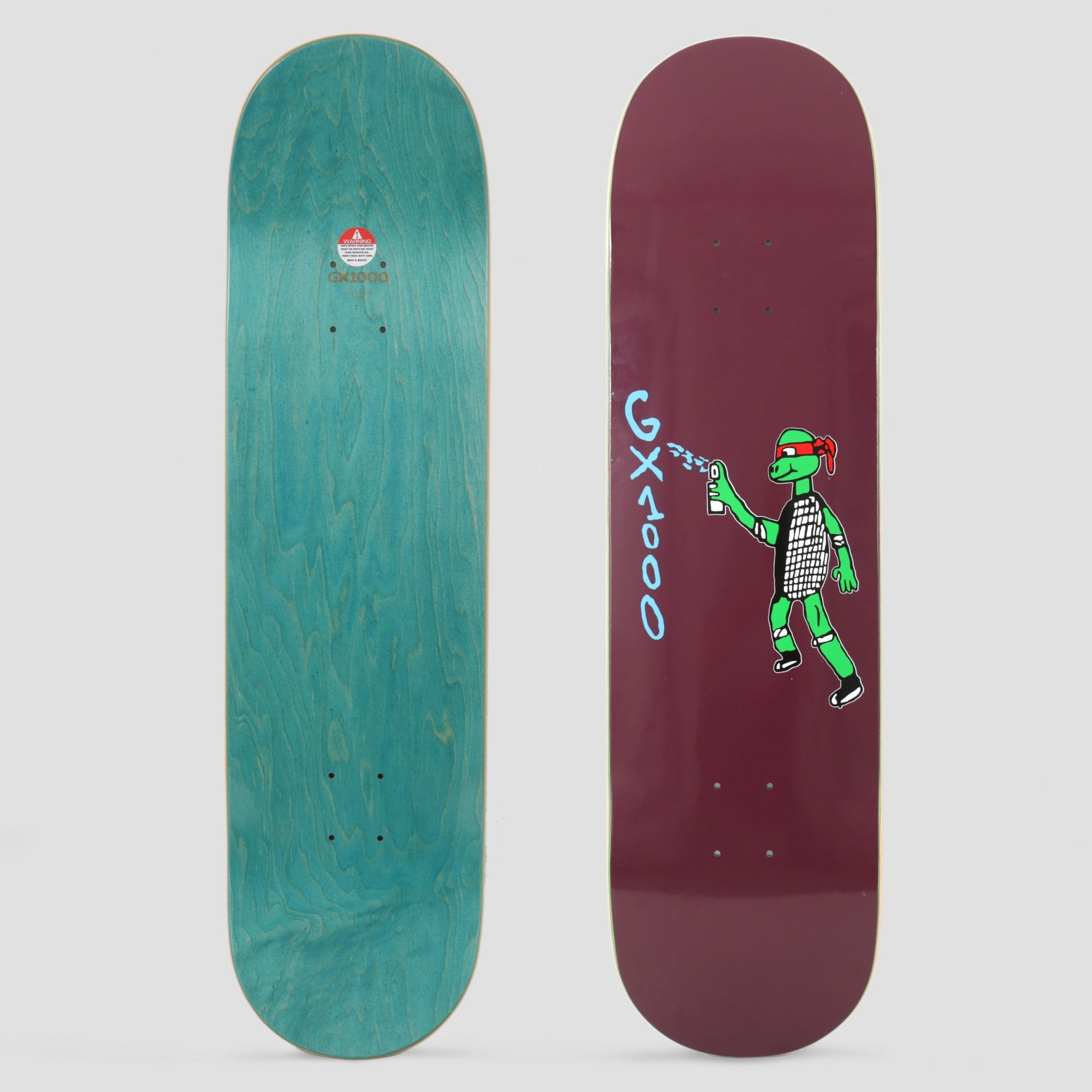 GX1000 8.125 Spray Paint Skateboard Deck Purple