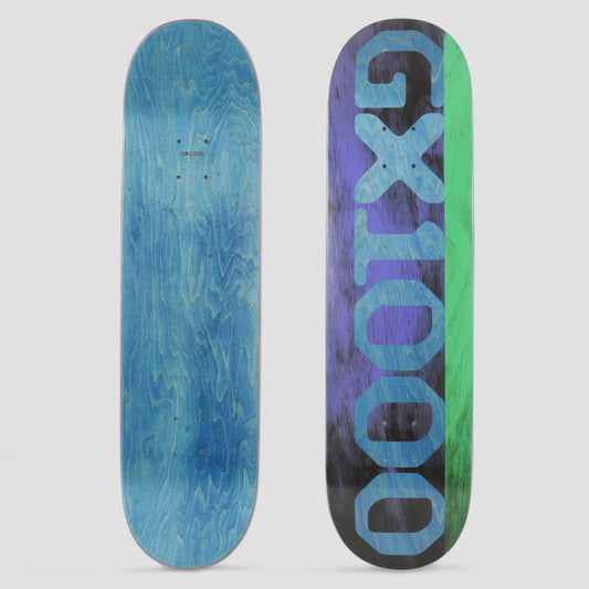 GX1000 8.375 Split Veneer Skateboard Deck Purple / Green
