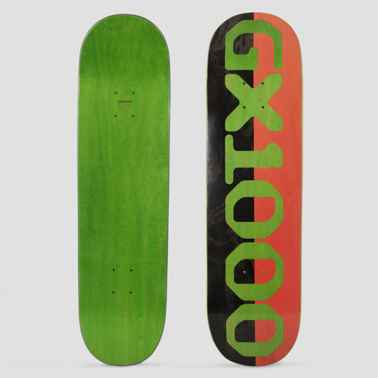 GX1000 8.5 Split Veneer Skateboard Deck Black / Orange