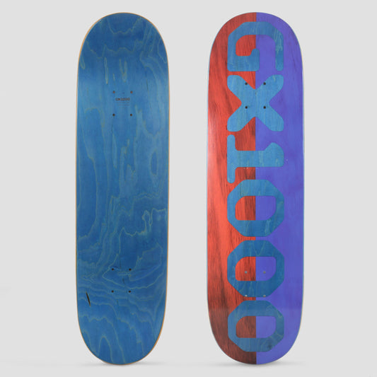 GX1000 8.75 Split Veneer Skateboard Deck Red / Blue