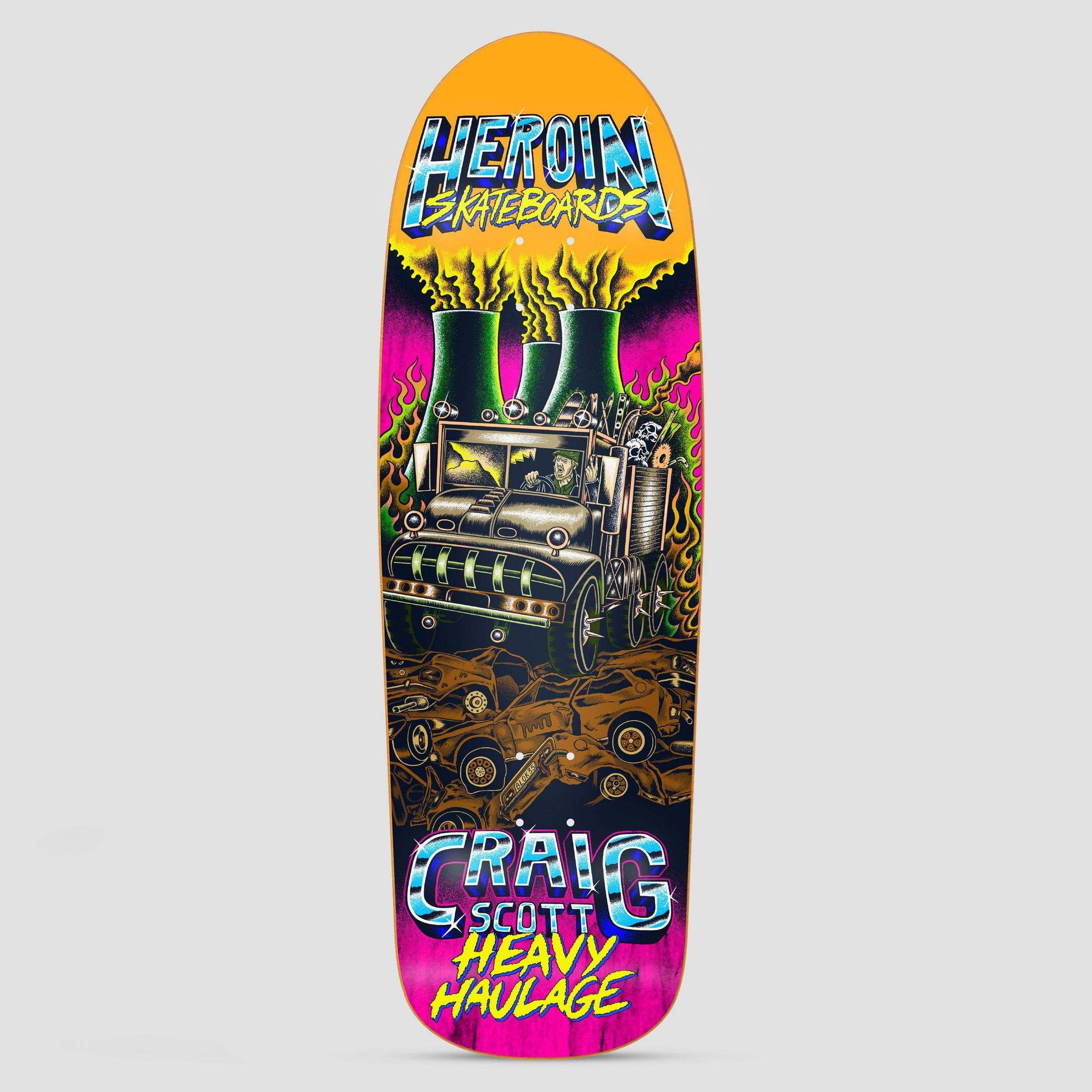 Heroin 9.5 Craig Questions Heavy Haulage Skateboard Deck
