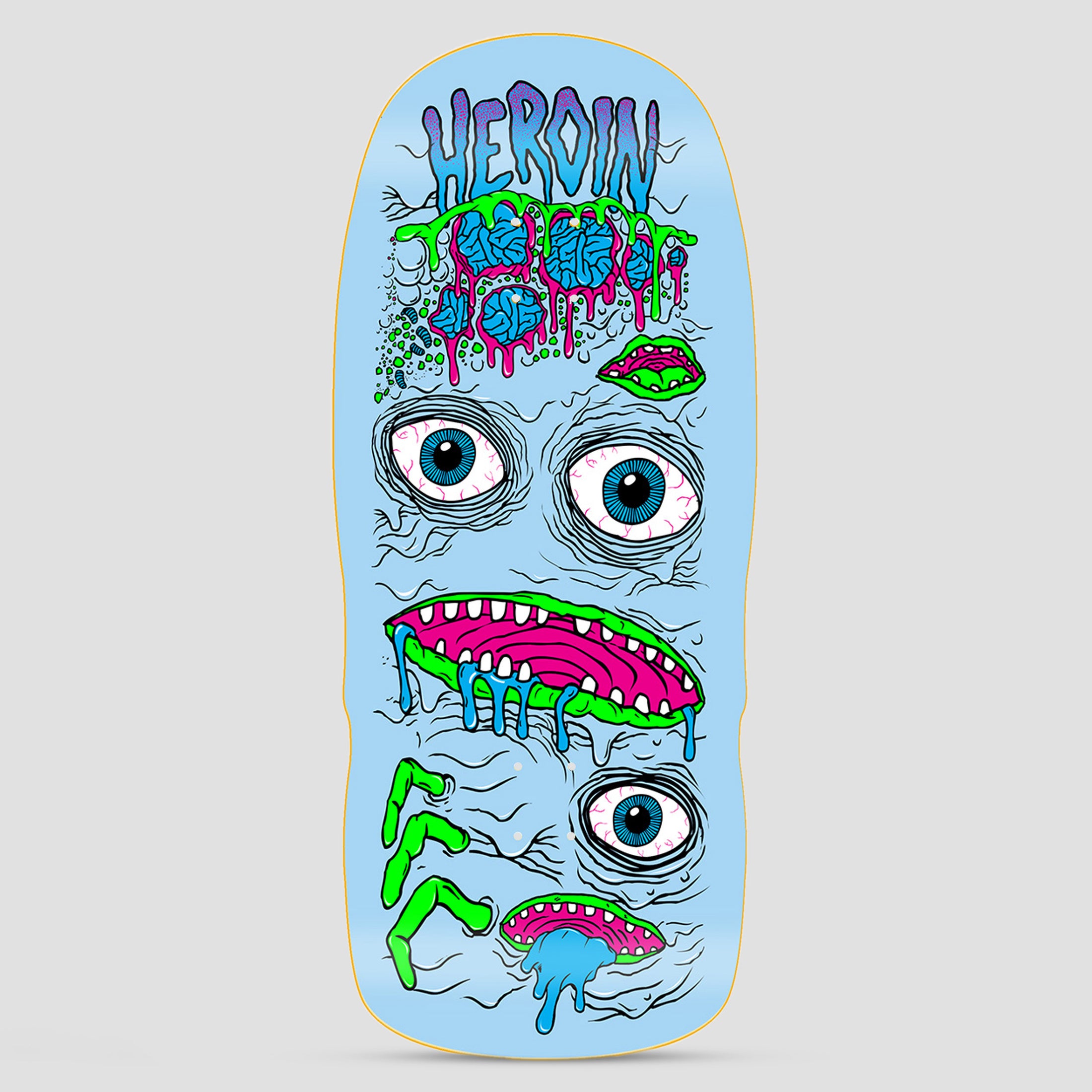 Heroin 13.0 Mutator Skateboard Deck Blue – Slam City Skates