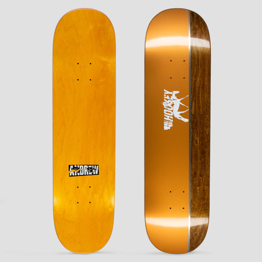 Hockey 8.5 Andrew Allen Pinto Skateboard Deck Orange / Brown