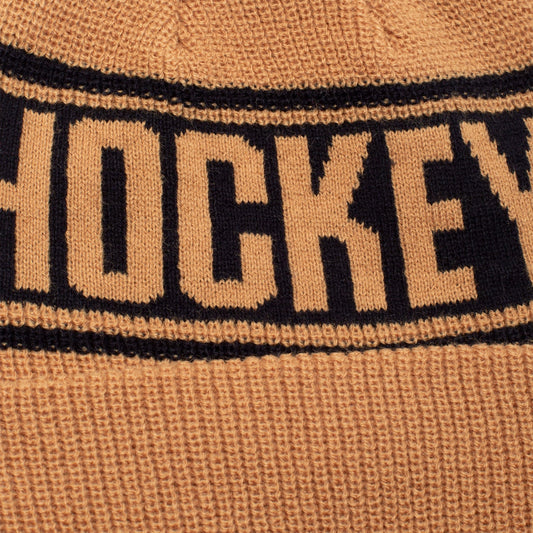 Hockey Stripe Beanie Mustard