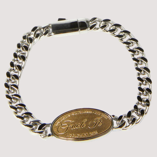 Huf Fuck It Bracelet Silver
