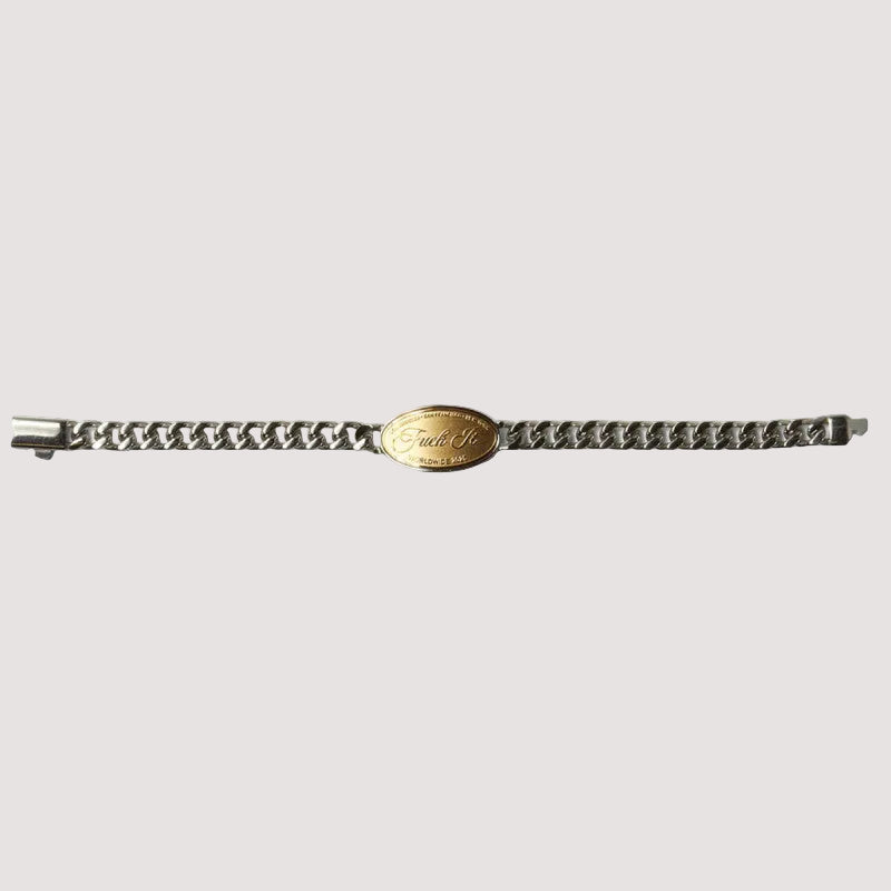 Huf Fuck It Bracelet Silver