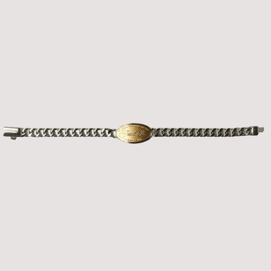 Huf Fuck It Bracelet Silver