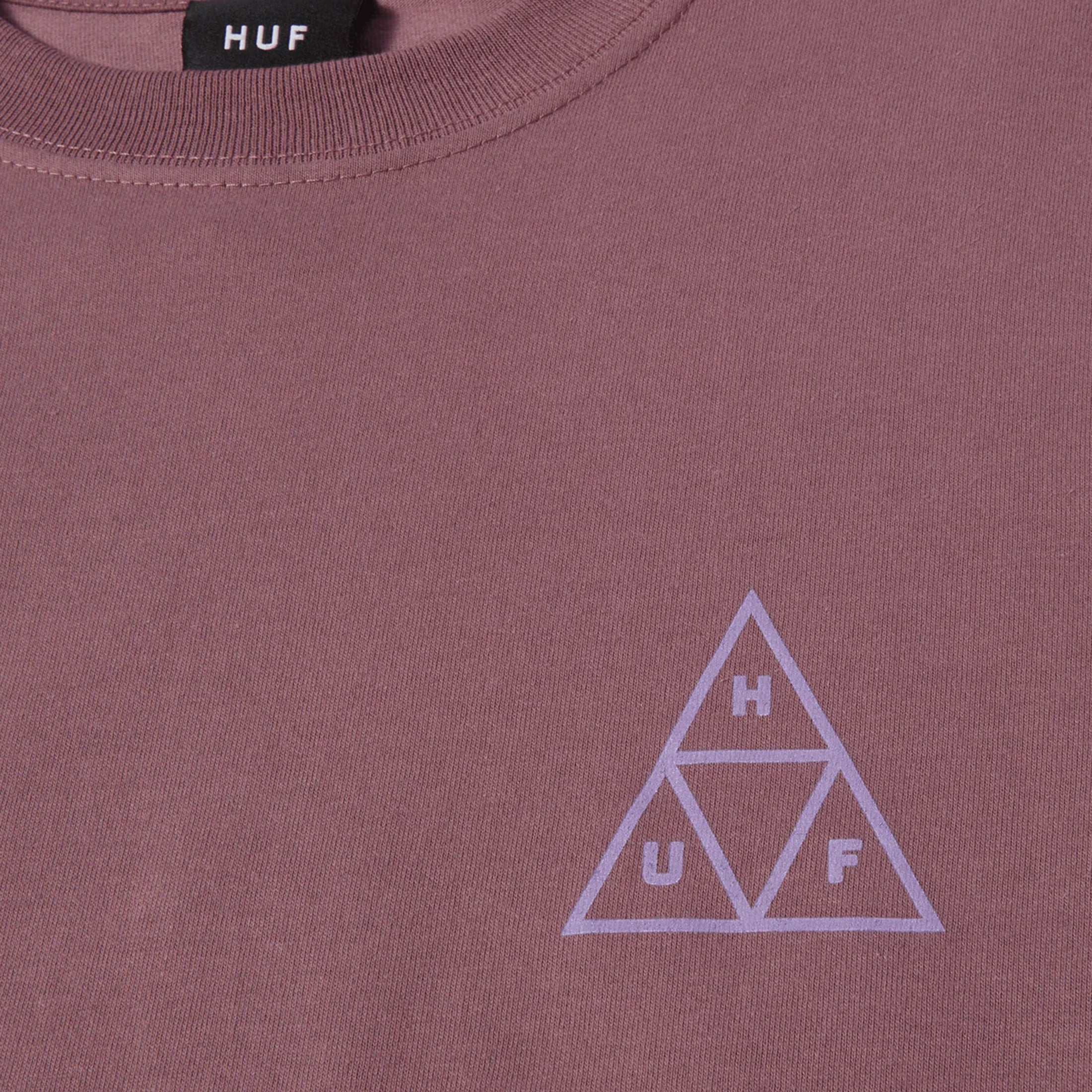 Huf Set Triple Triangle Long Sleeve T-Shirt Mauve