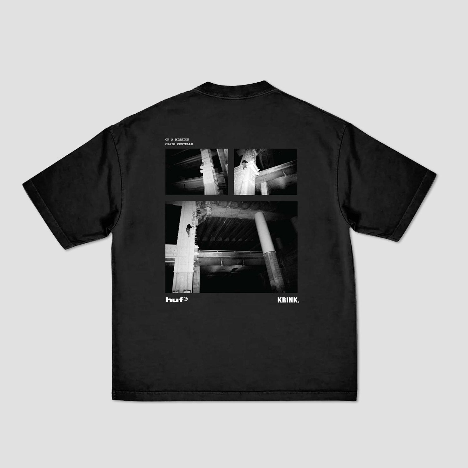 HUF x Krink Night Life T-Shirt Black