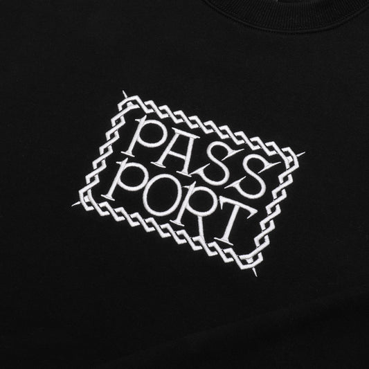 PassPort Invasive Embroidered Crew Black