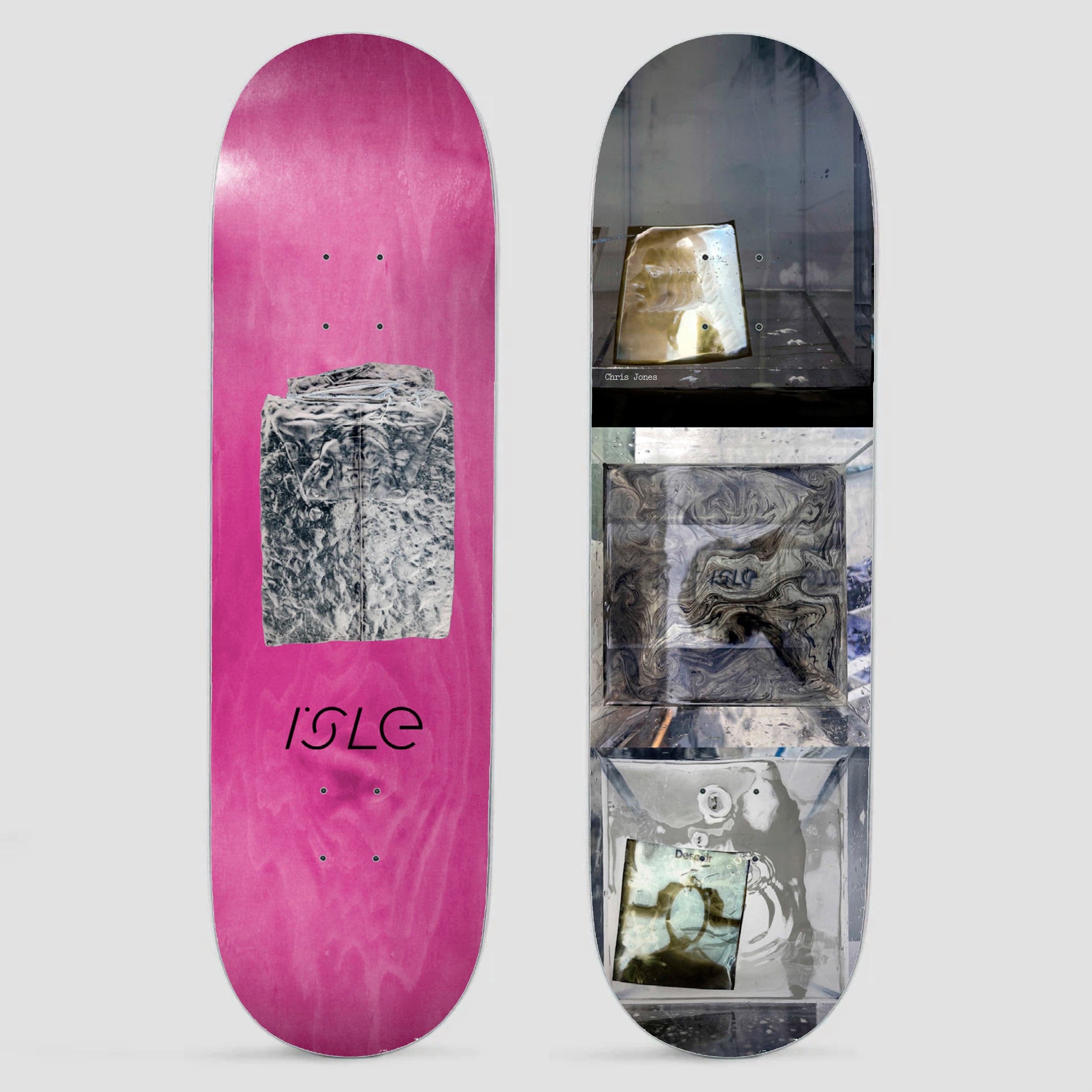 Isle 8.0 Chris Jones Anxiety Skateboard Deck Slam City Skates