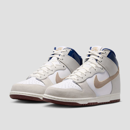 Nike SB x Beyond Dunk High Pro Skate Shoes White / Ivory / Sand Dune / Blue Void