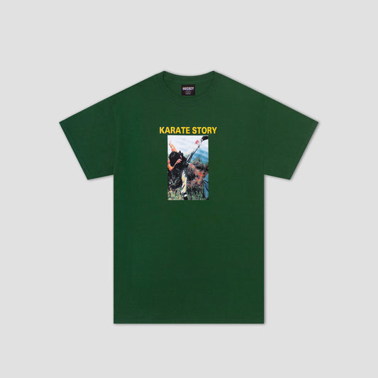 Hockey Karate Story Dark T-Shirt Green