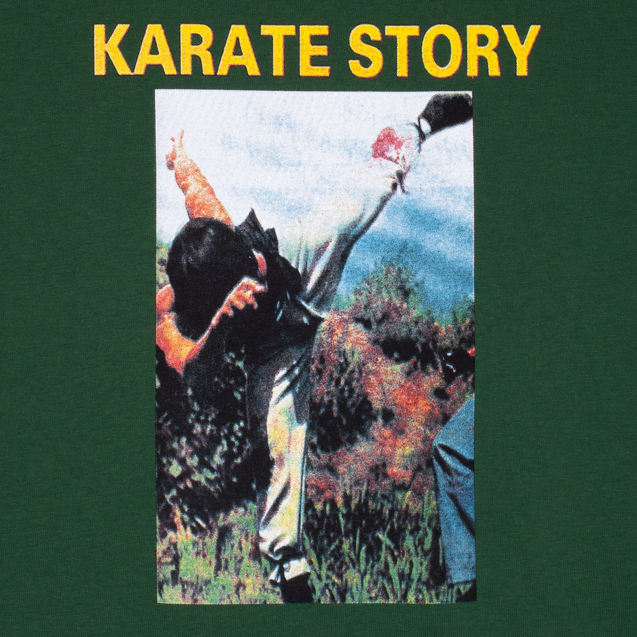 Hockey Karate Story Dark T-Shirt Green