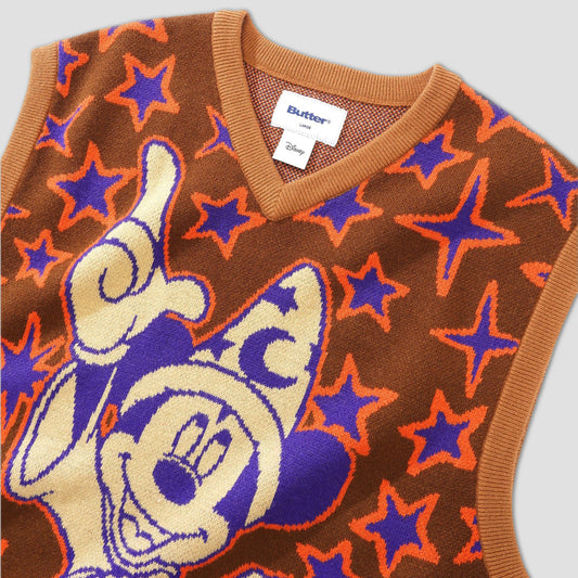 Butter Goods x Disney Starry Skies Knitted Vest Brown