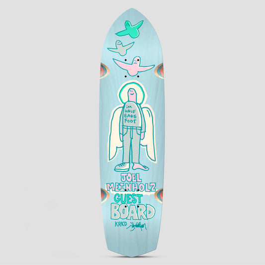 Krooked 8.62 Joel Meinholz Guest Pro Zig Zagger Skateboard Deck Light Blue