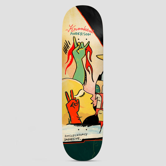 Krooked 8.38 Manderson Three Star Skateboard Deck Multi
