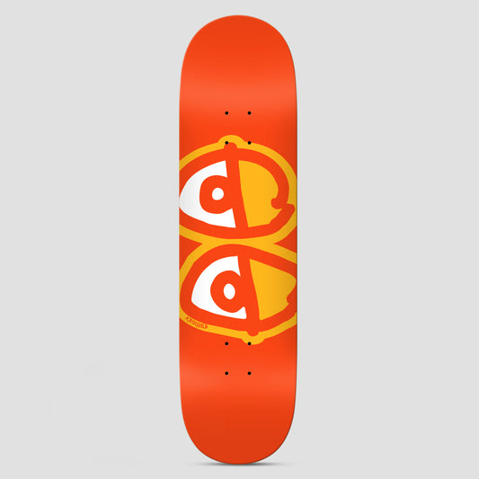 Krooked 8.25 Eyes Skateboard Deck Orange