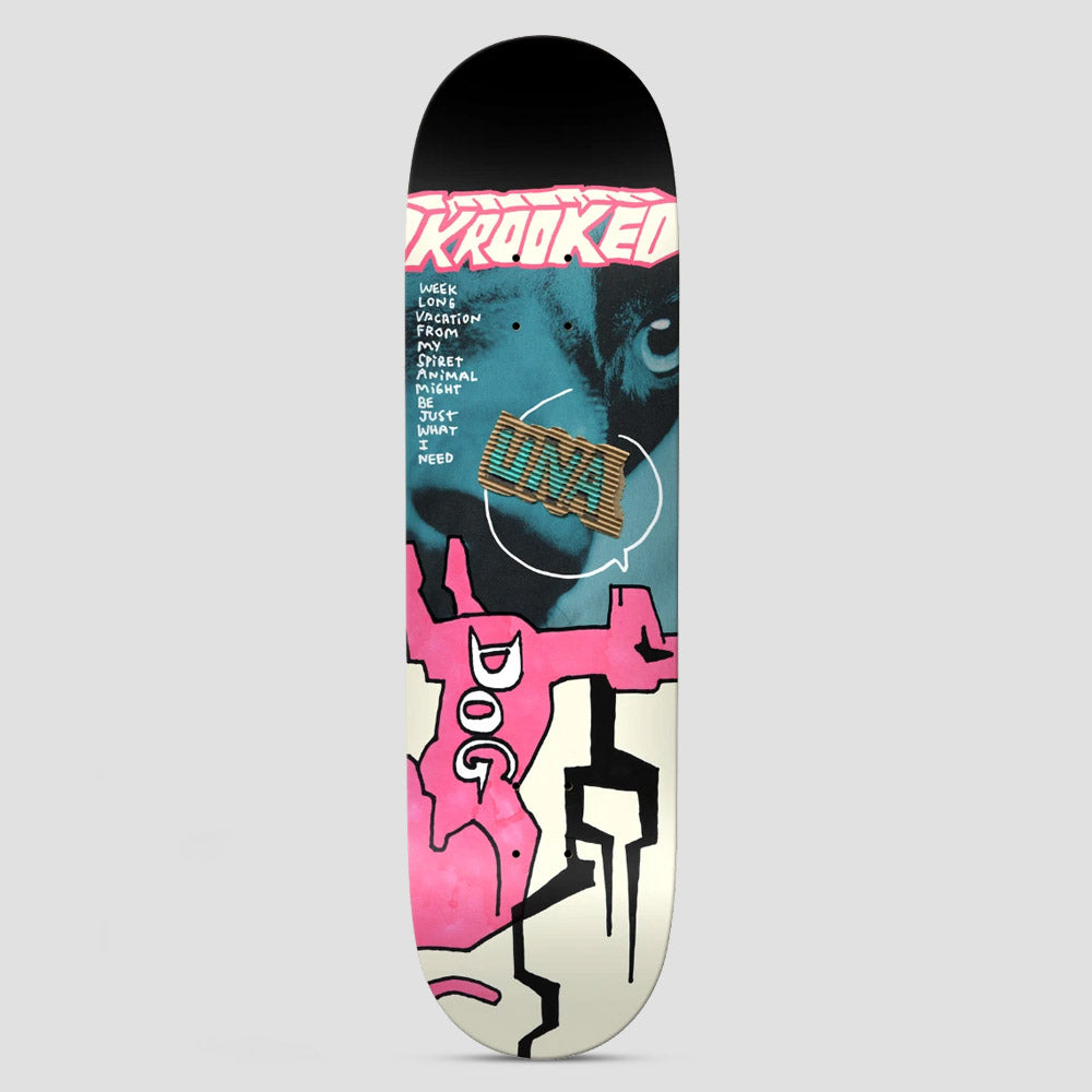 Krooked 8.5 Una Spiret Animal True Fit Skateboard Deck Multi