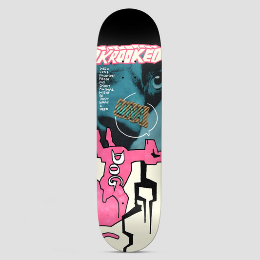 Krooked 8.5 Una Spiret Animal True Fit Skateboard Deck Multi