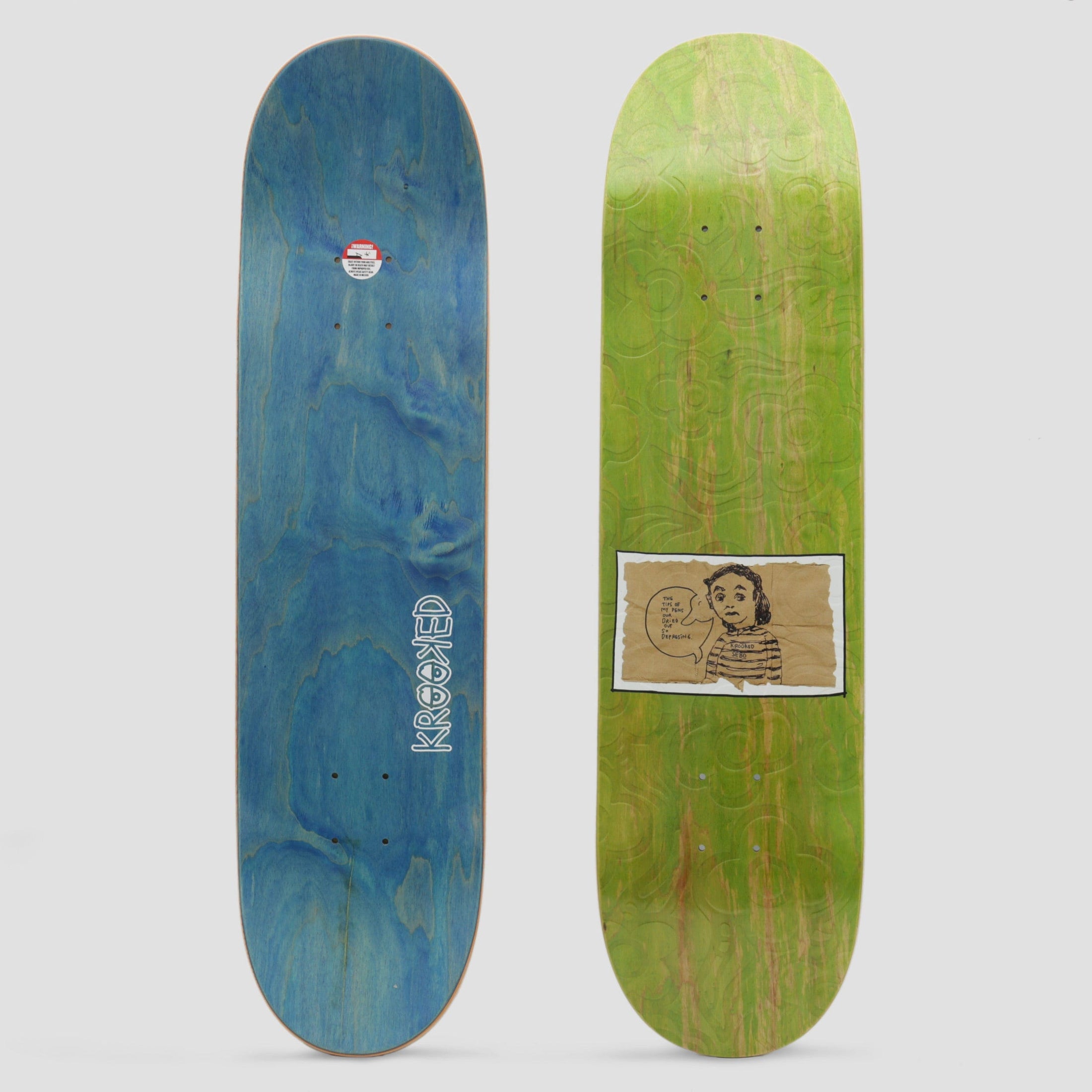 Krooked 8.06 Sebo Dried Out Embossed Skateboard Deck
