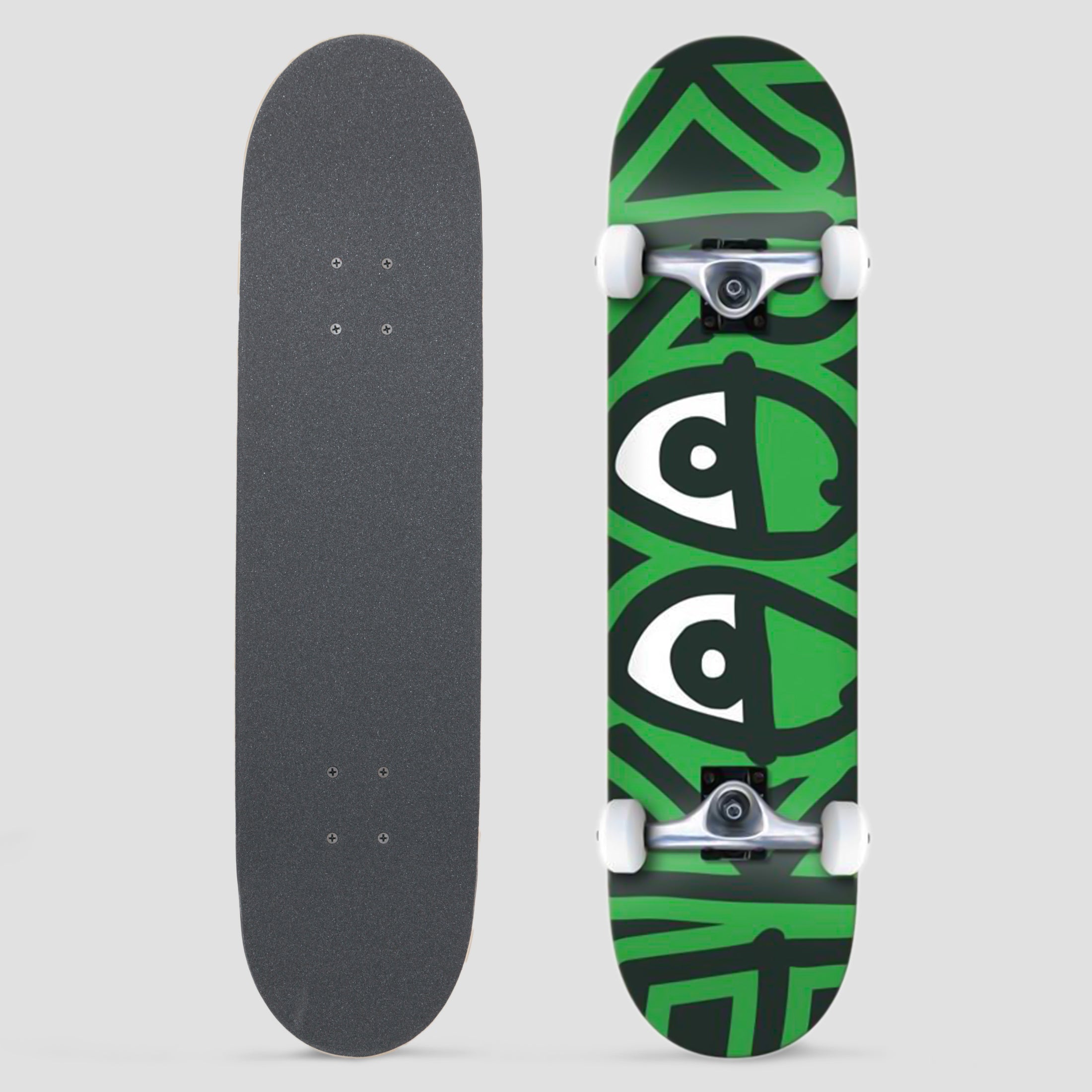 Krooked 8.0 Team Big Eyes Complete Skateboard Green