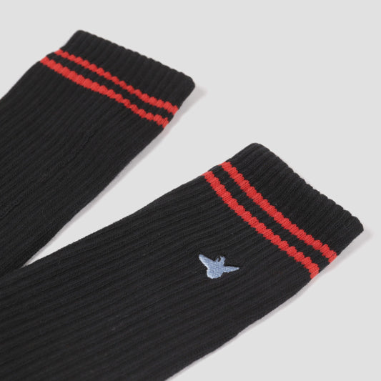 Krooked OG Bird Socks Black / Red / Blue