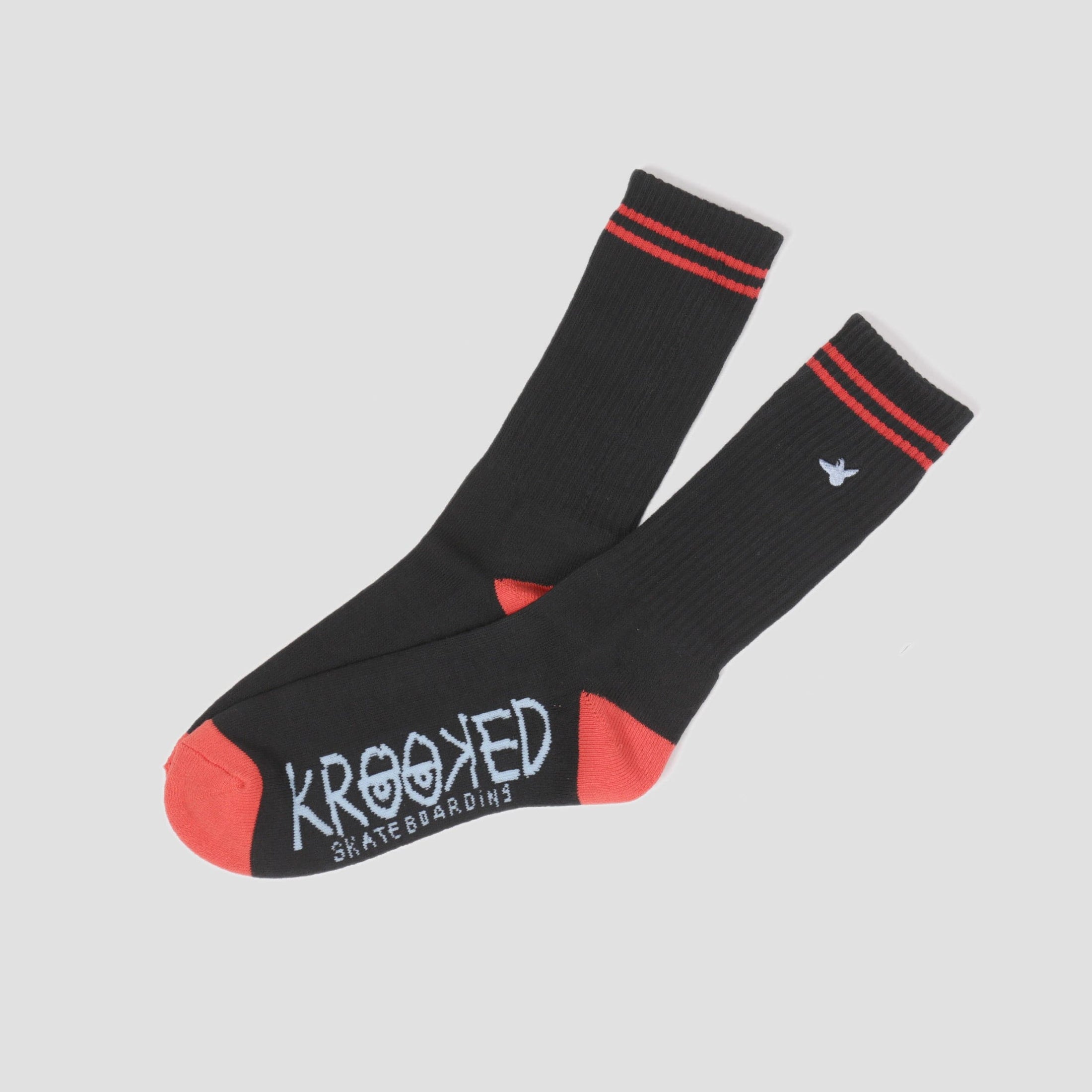 Krooked OG Bird Socks Black / Red / Blue
