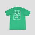 Load image into Gallery viewer, Krooked Moonsmile Raw T-Shirt Kelly Green / White
