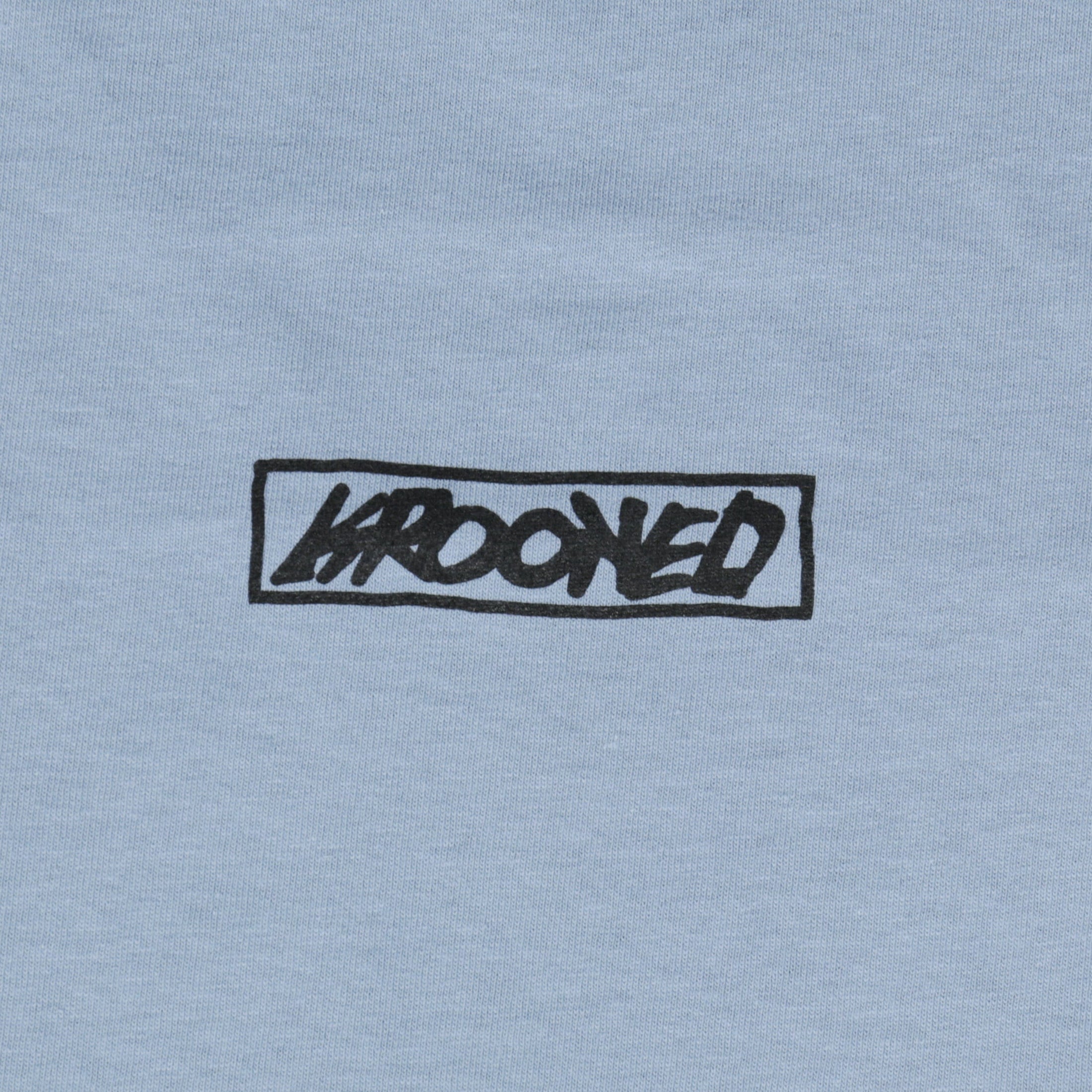 Krooked Moonsmile Raw T-Shirt Slate / Navy