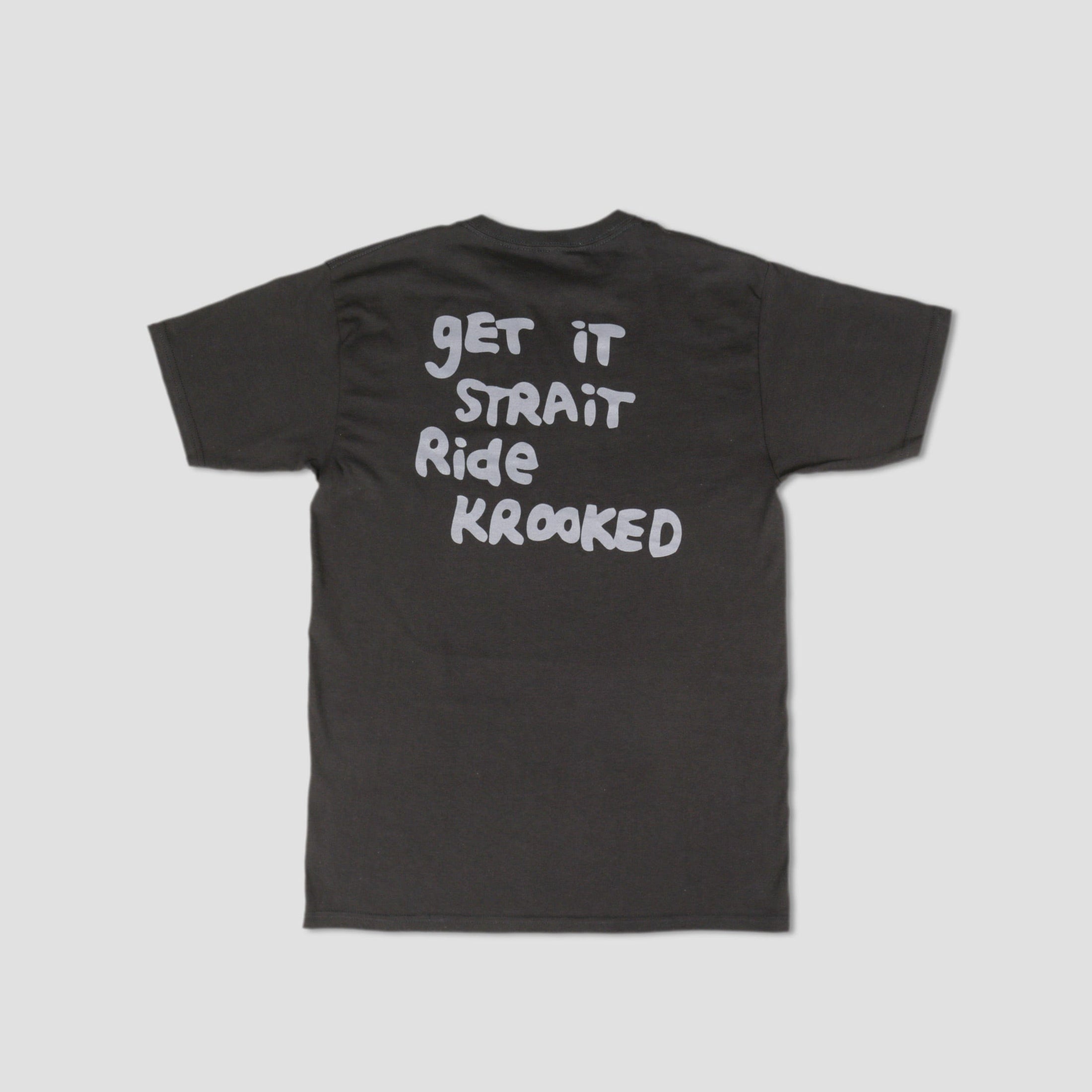 Krooked Strait Eyes T-Shirt Black / Grey