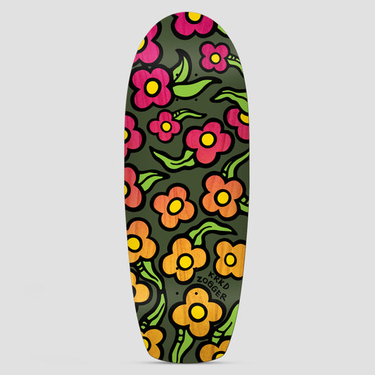 Krooked 10.75 Team Zogger Widstyle Flowers Skateboard Deck