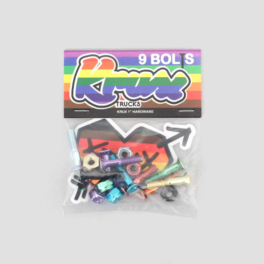 Krux 1 Phillips Krome Skateboard Bolts Rainbow