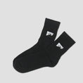 Load image into Gallery viewer, Last Resort AB Heel Tab Dress Socks Black
