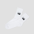 Load image into Gallery viewer, Last Resort AB Heel Tab Dress Socks White
