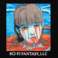Load image into Gallery viewer, Sci-Fi Fantasy Leaking Eyes T-Shirt Black
