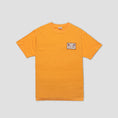 Load image into Gallery viewer, Passport X Evisen Logo Lock Up T-Shirt Orange Sorbet
