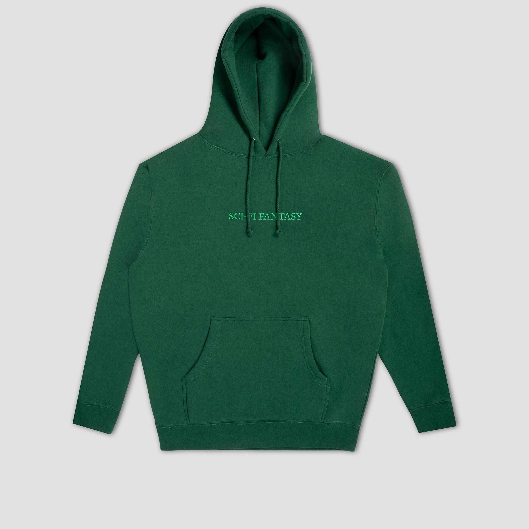Sci-Fi Fantasy Logo Hood Dark Green