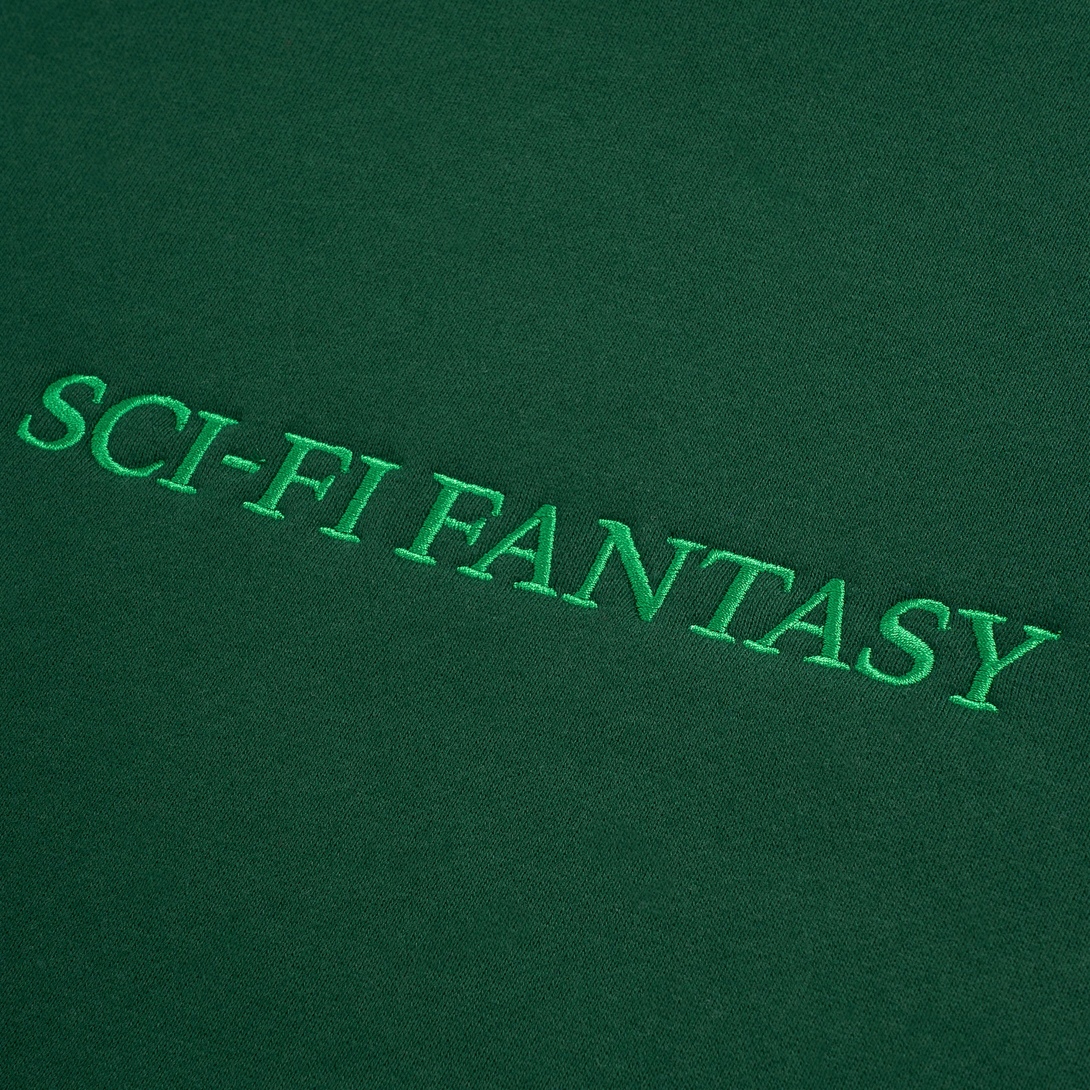 Sci-Fi Fantasy Logo Hood Dark Green